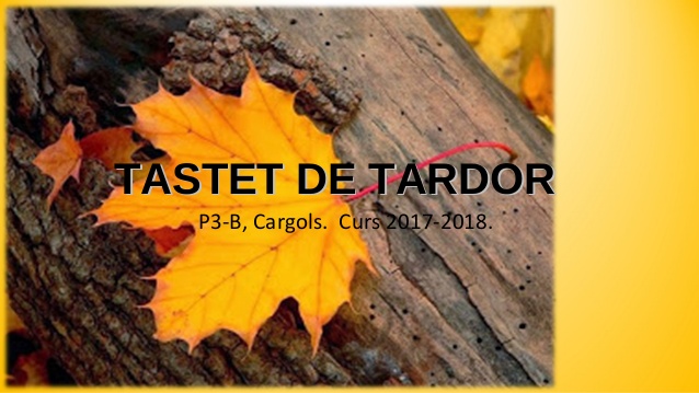 Tastet  de tardor