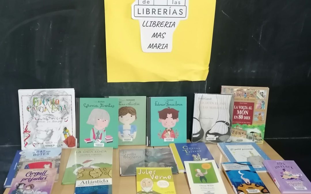 Lectura de llibres cedits per la biblioteca de Cabrils.